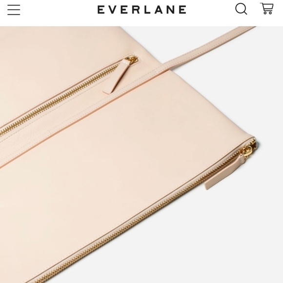 NWOT Everlane nude leather purse - Picture 3 of 5